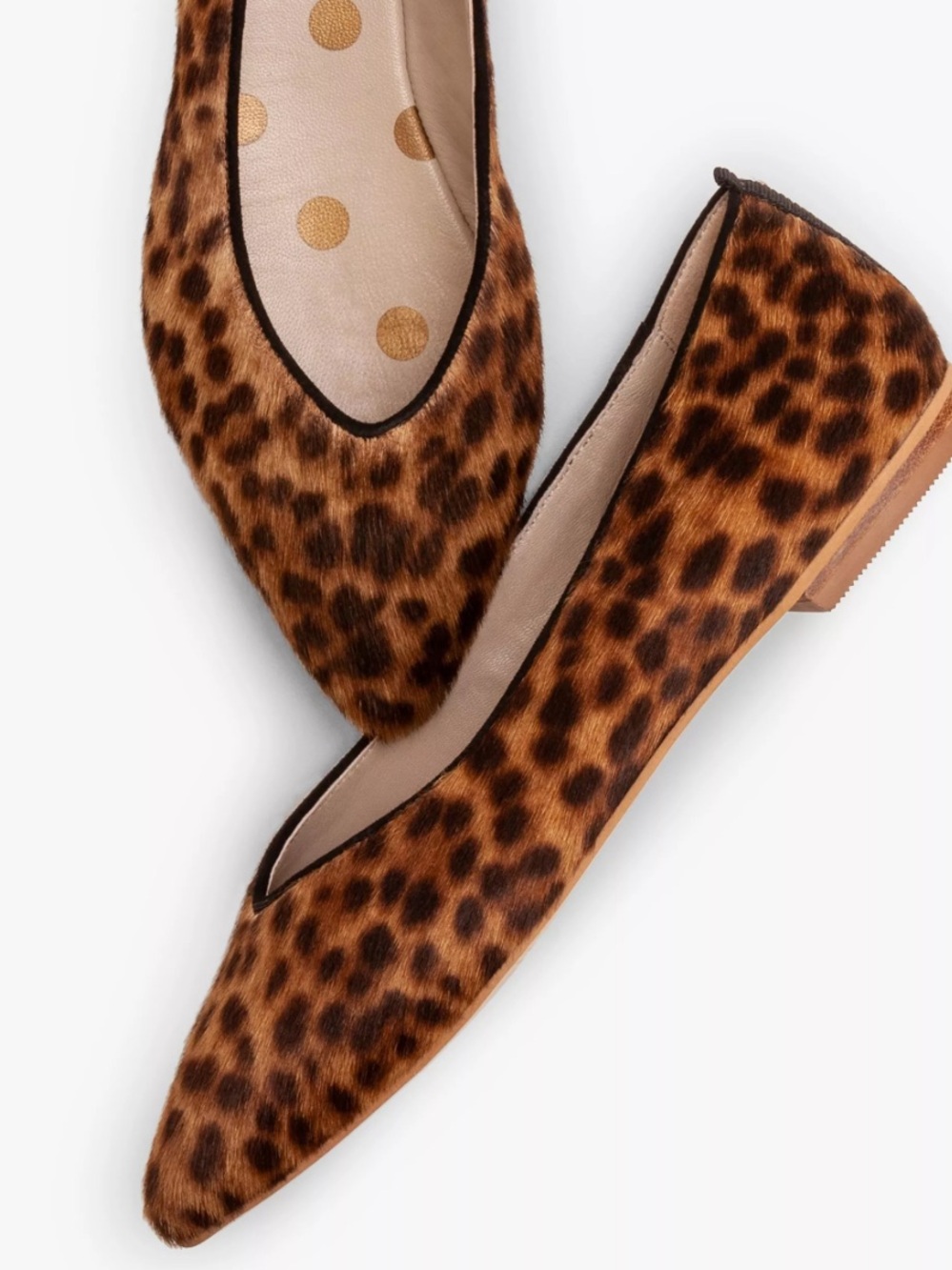 Boden Leopard- Faux-hair texture and neat black trim Brown and Black